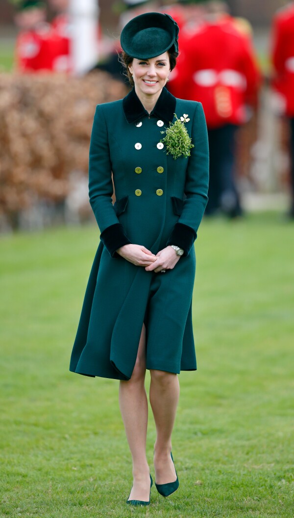 The Duke And Duchess Of Cambridge Attend The Irish Guards St Patrick's Day Parade