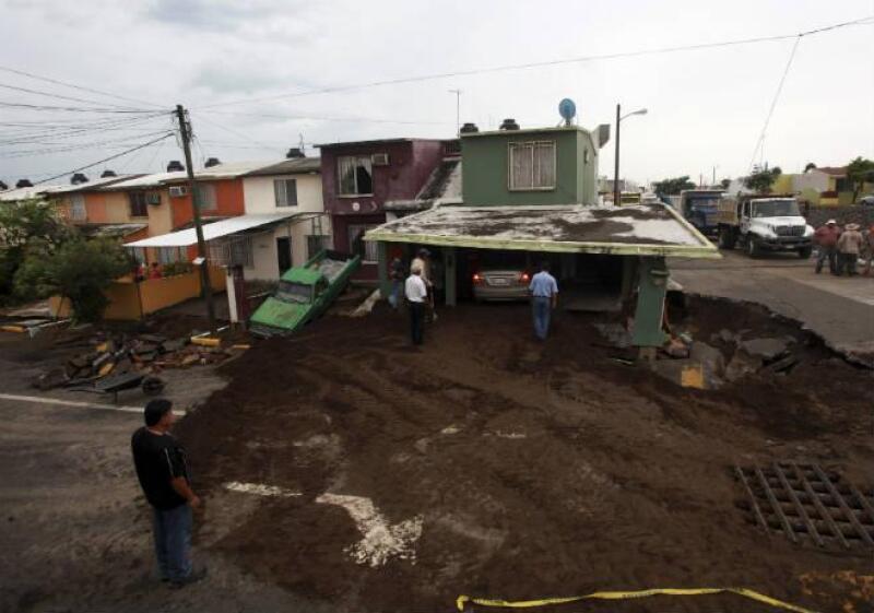Afectaciones por la tormenta Dolly en Veracruz
