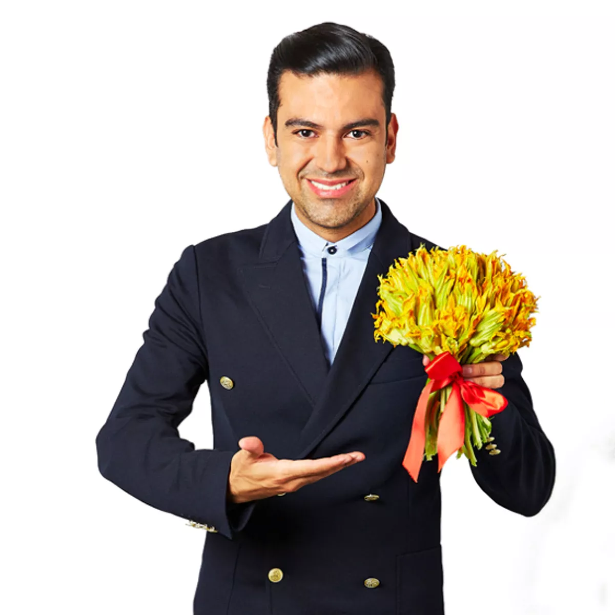 Mariano Sandoval siempre tiene una sonrisa para los televidentes de Venga la Alegría.