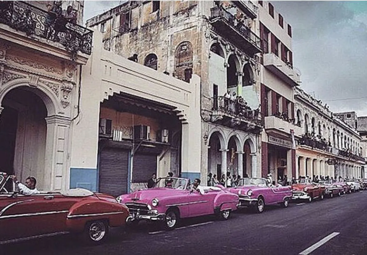 Cuba fue su segunda parada después de haber estado unos días filmando en Miami.