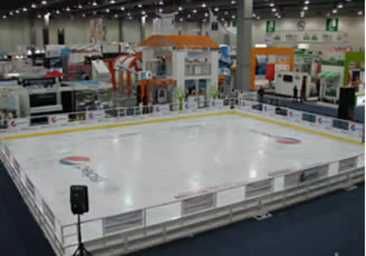 Montar una pista cuesta 300,000 pesos (Foto: Cortesía Ice & Sports)