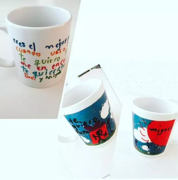 Después hicieron unas tazas muy especiales.
