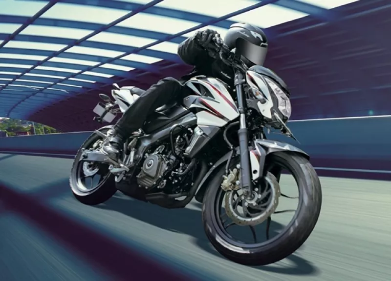 Motocicleta de la marca Bajaj