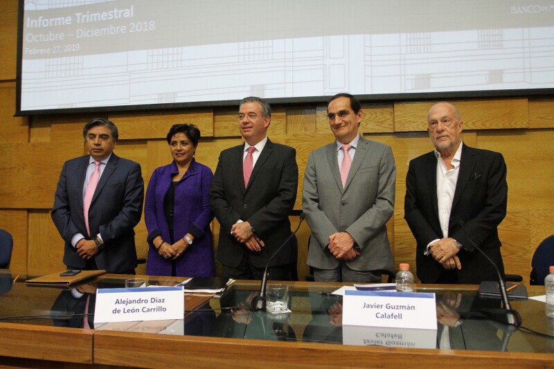 Banxico da informe del último trimestre de 2018