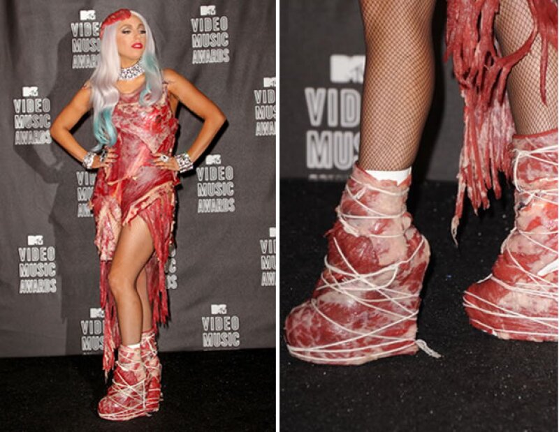 Lady Gaga en los VMAs de 2012.