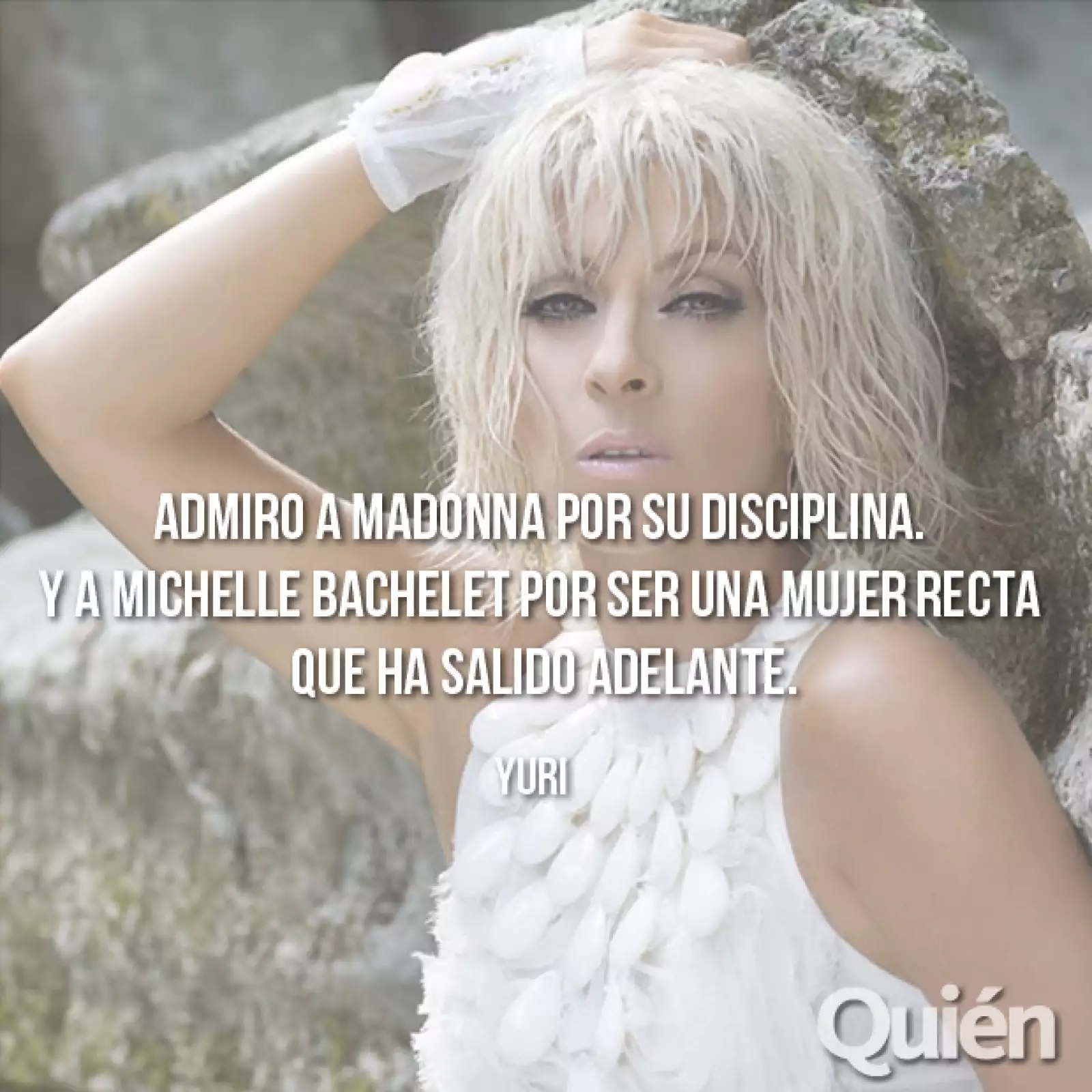 Yuri, cantante. Con 25 discos bajo el brazo, es imparable y seguida por millones de fans.