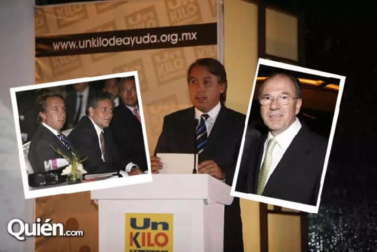 Izquierda: Azcárraga Jean con el Gobernador Jaime Sabines. Derecha: José Ignacio Ávalos