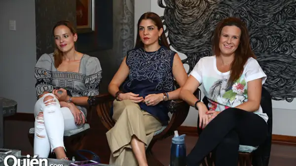 Olga Micha, Adriana Rodríguez y Vivian Hesselman