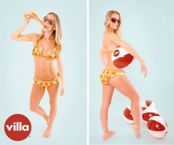 El bikini de pizza que es igual de costoso que el de una marca de lujo