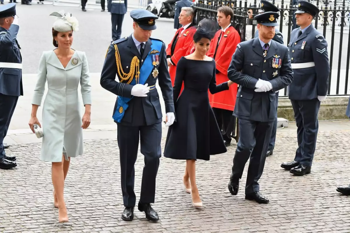 Kate Middleton, príncipe William, Meghan Markle y el príncipe Harry