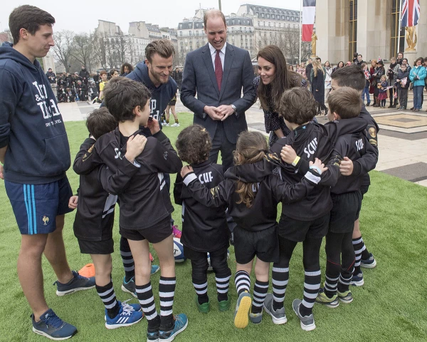 Kate Middleton replaces Prince Harry as patron saint of English rugby 1 William and Kate will be "rivals" as she will be patron saint of English rugby, and he, of Welsh.