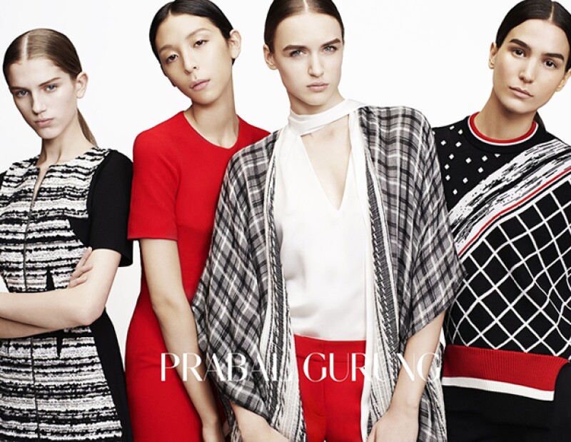Apareció en la campaña pre-otoño de Prabal Gurung, fotografiada por Dan Martensen.