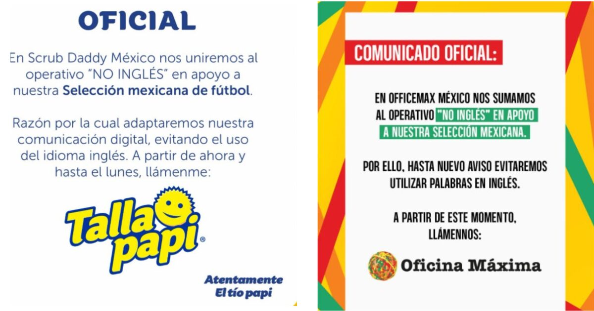 ¡ADIÓS, INGLÉS! MARCAS SE MEXICANIZAN POR EL TRI