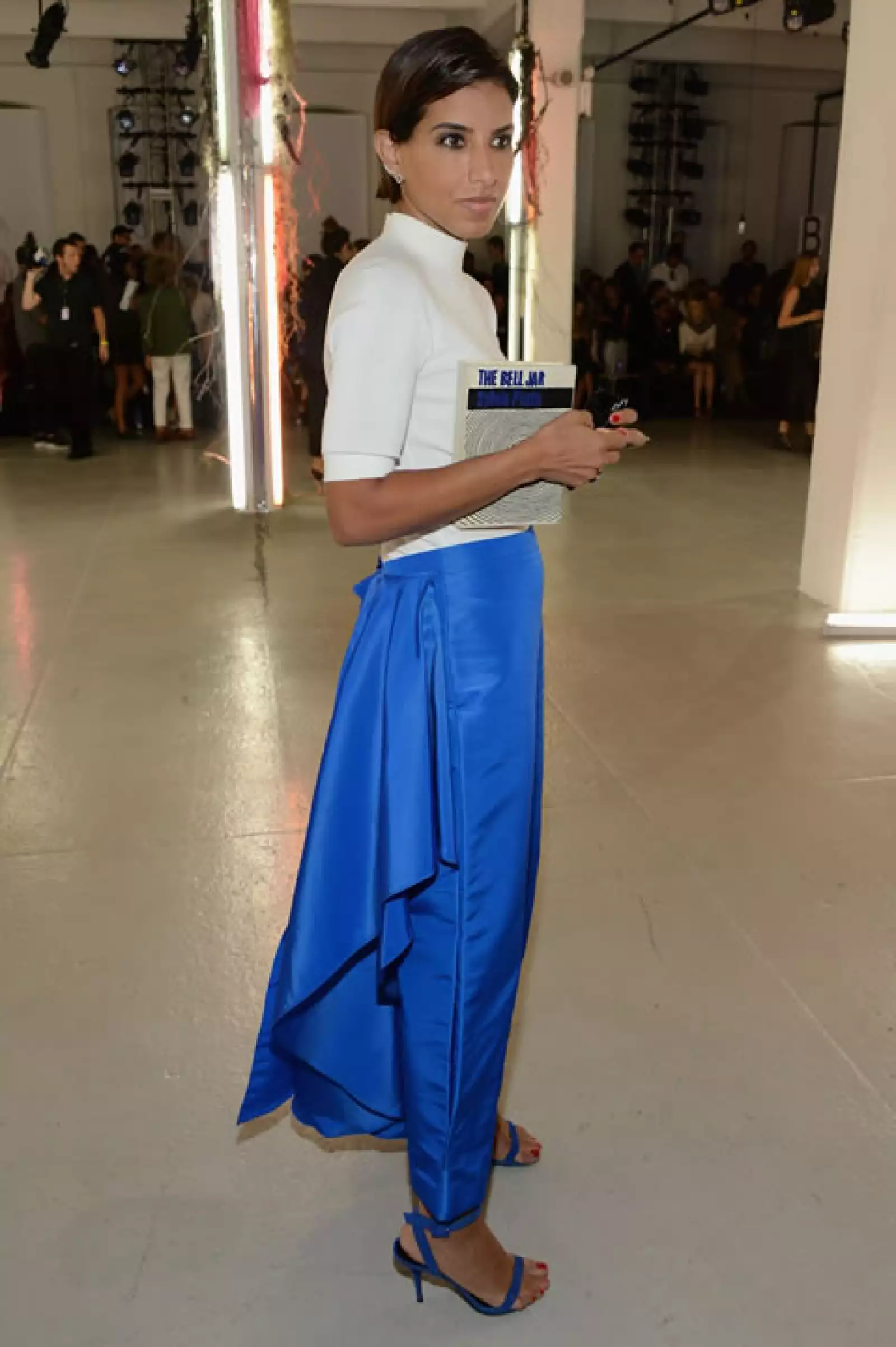 La princesa y fashion icon, Deena Al-juhani Abdulaziz en el desfile de Rodarte.