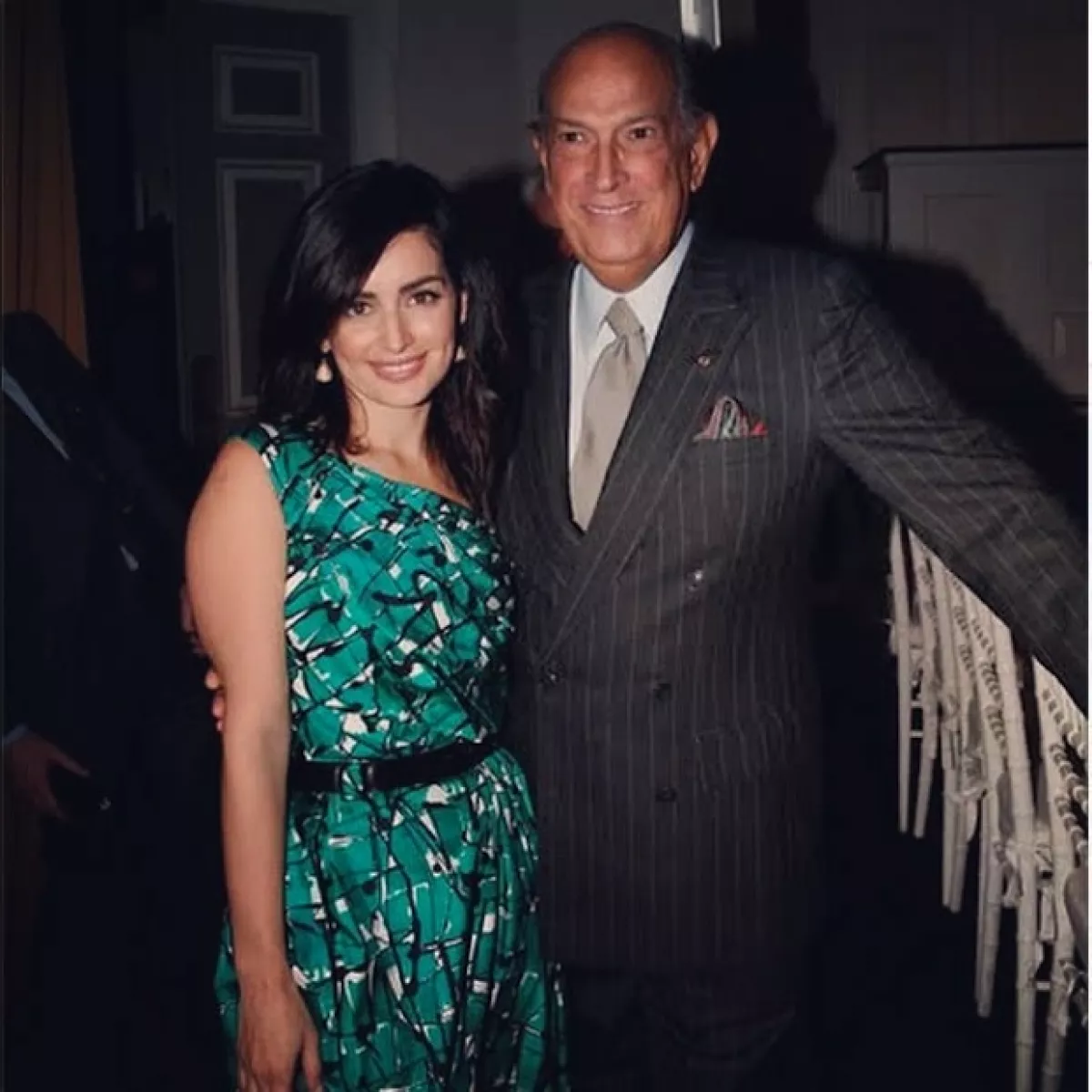 Ana y el fallecido diseñador Oscar de la Renta