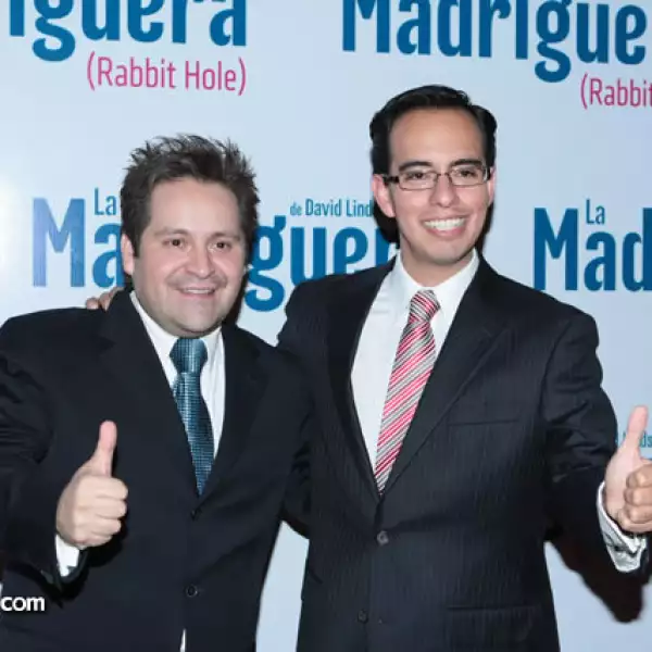 Los productores de la obra, Guillermo Wiechers y Juan Torres.