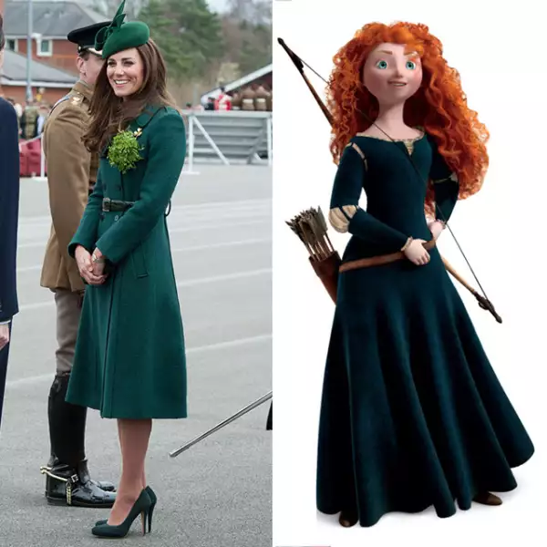 Y la duquesa sacó a la “Valiente” que lleva dentro con este abrigo Emilia Wickstead que usó durante la celebración del día de San Patricio en 2014.