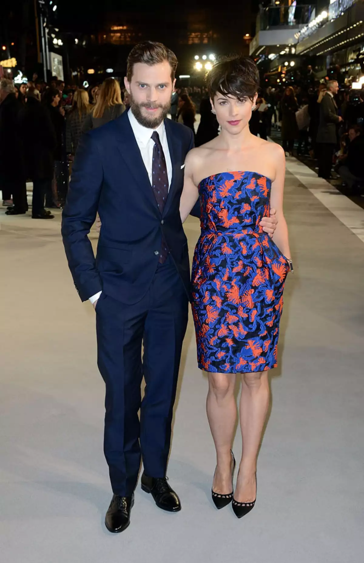 Jamie Dornan y su guapa esposa Amelia Warner.