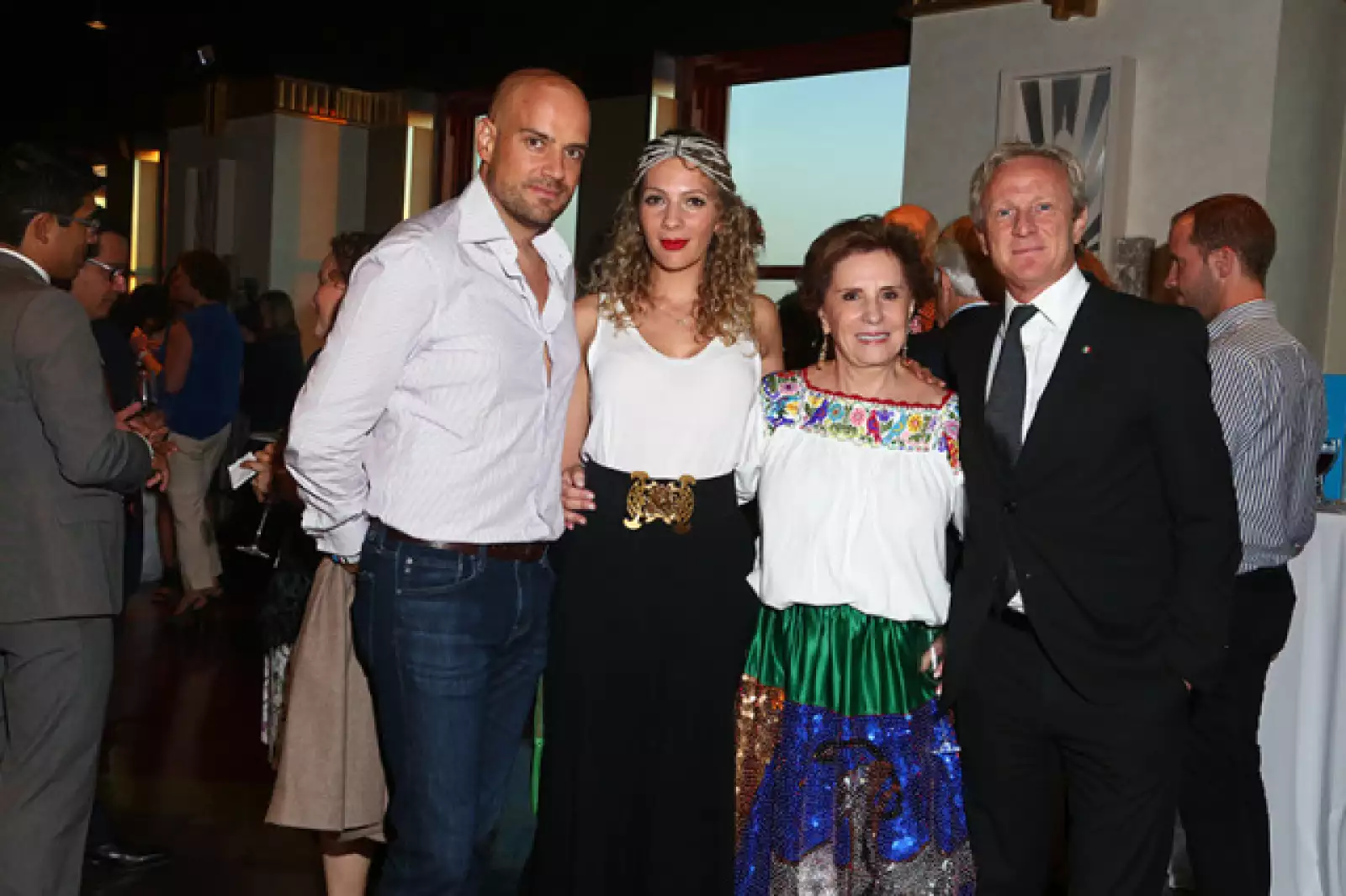 Manuel y Zarina Rivera, Sandra Fuentes Berain y Daniel Rachmanis