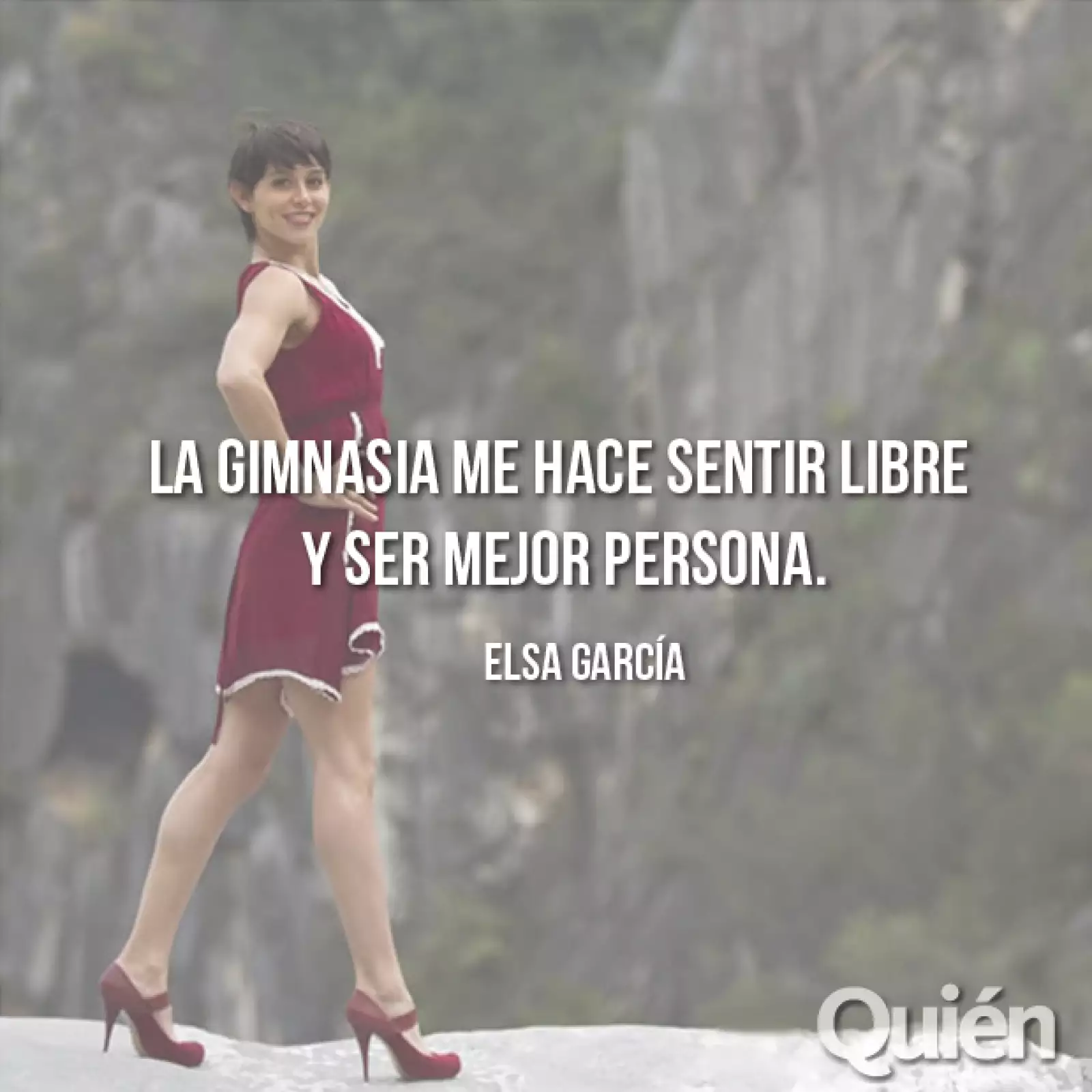 Elsa García, gimnasta olímpica. Medalla de oro y plata en los Juegos Centroamericanos y del Caribe 2014.