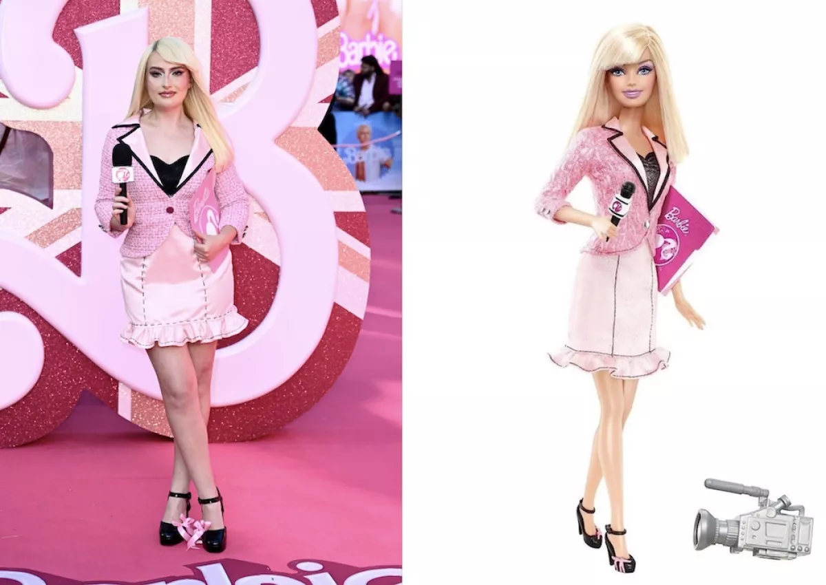 Amelia Dimoldenberg vestida de Barbie 