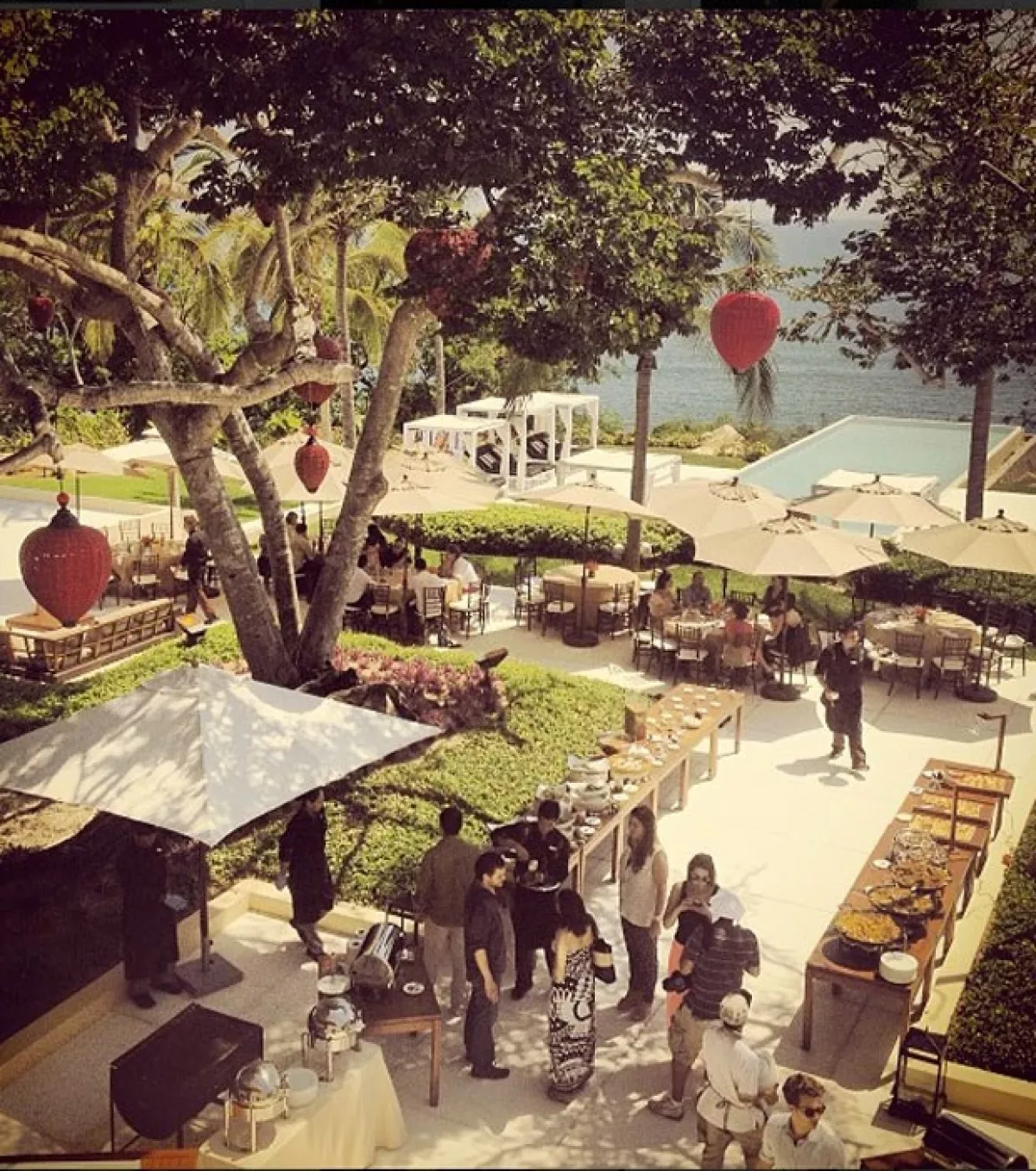 En el hotel Banyan Tree se celebró una espectacular comida.