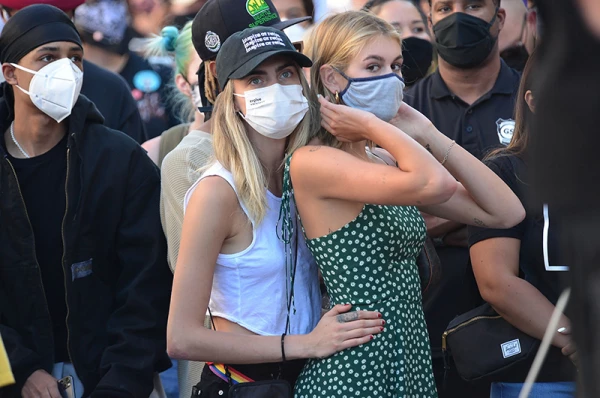 Black Lives Matter Protest, Los Angeles, California, USA - 15 Jul 2020