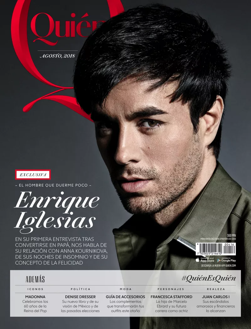 Enrique Iglesias en portada de Quién.