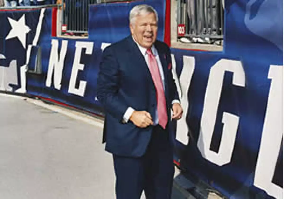 Robert Kraft en el estadio Gillette, en Foxborough, Massachusetts. (Foto: Cortesía Fortune)