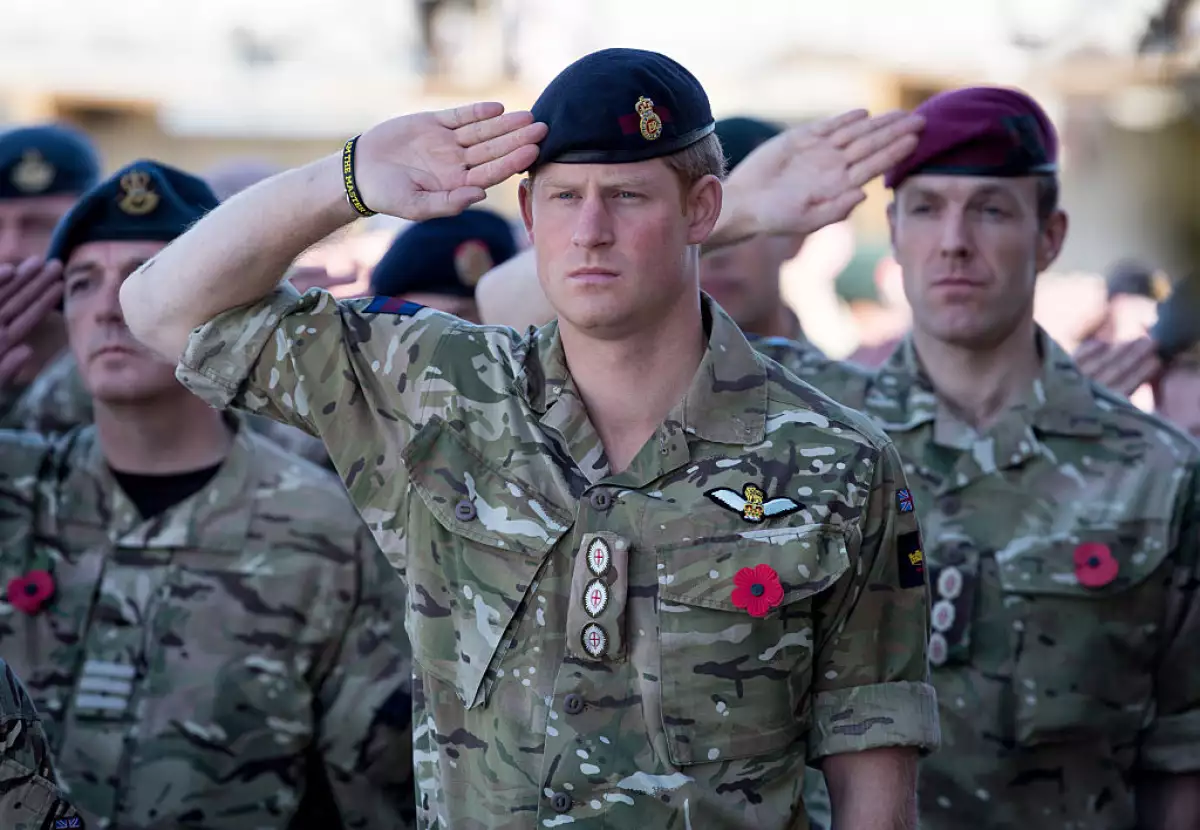 British Troops In Kandahar Participate In A Remembrance Sunday Service
