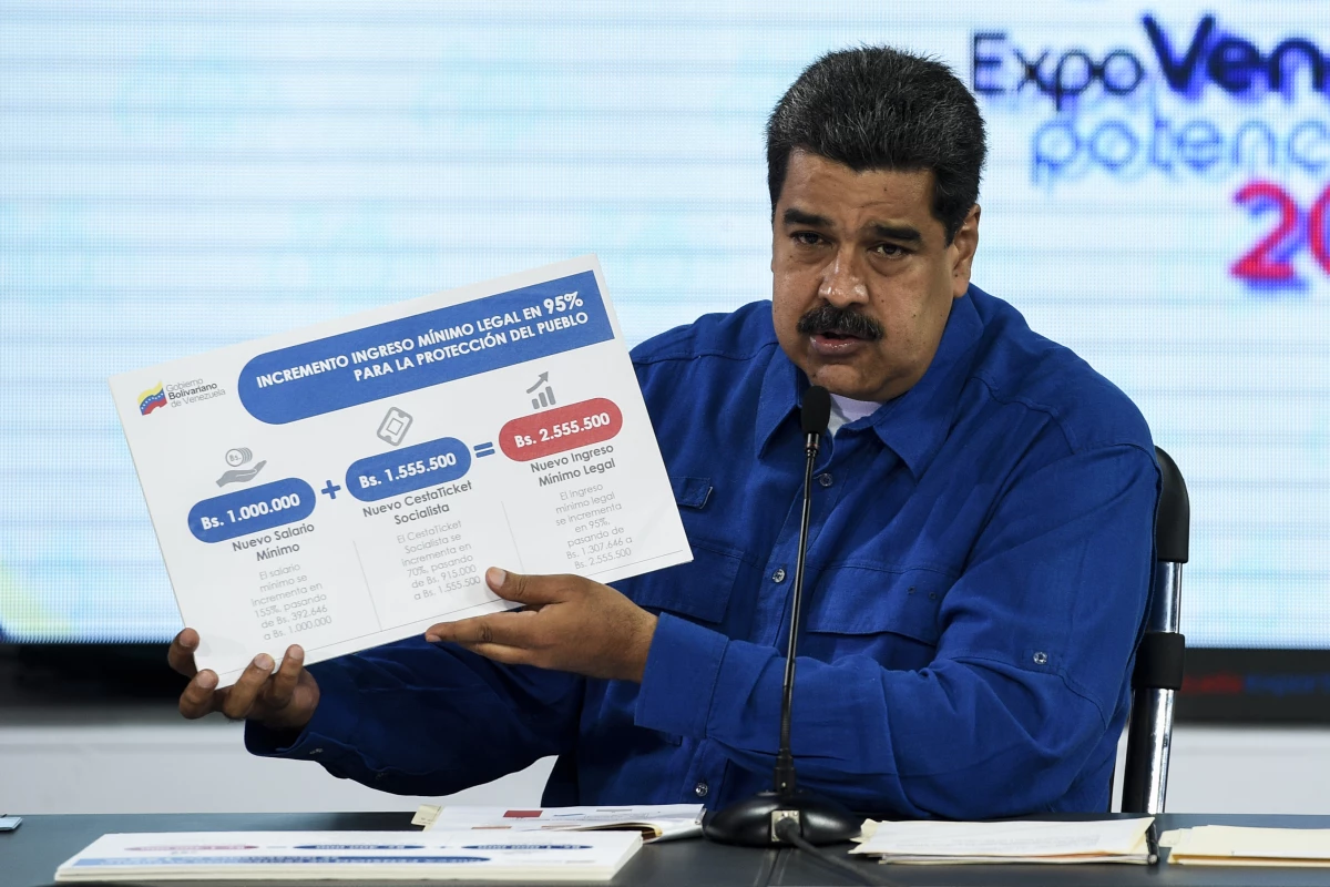 Maduro anuncia aumento salarial
