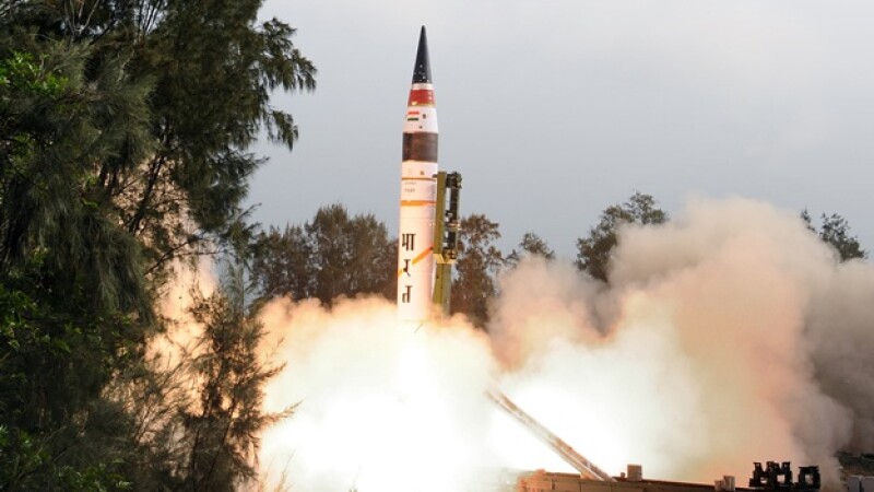 india misil cohete agni v
