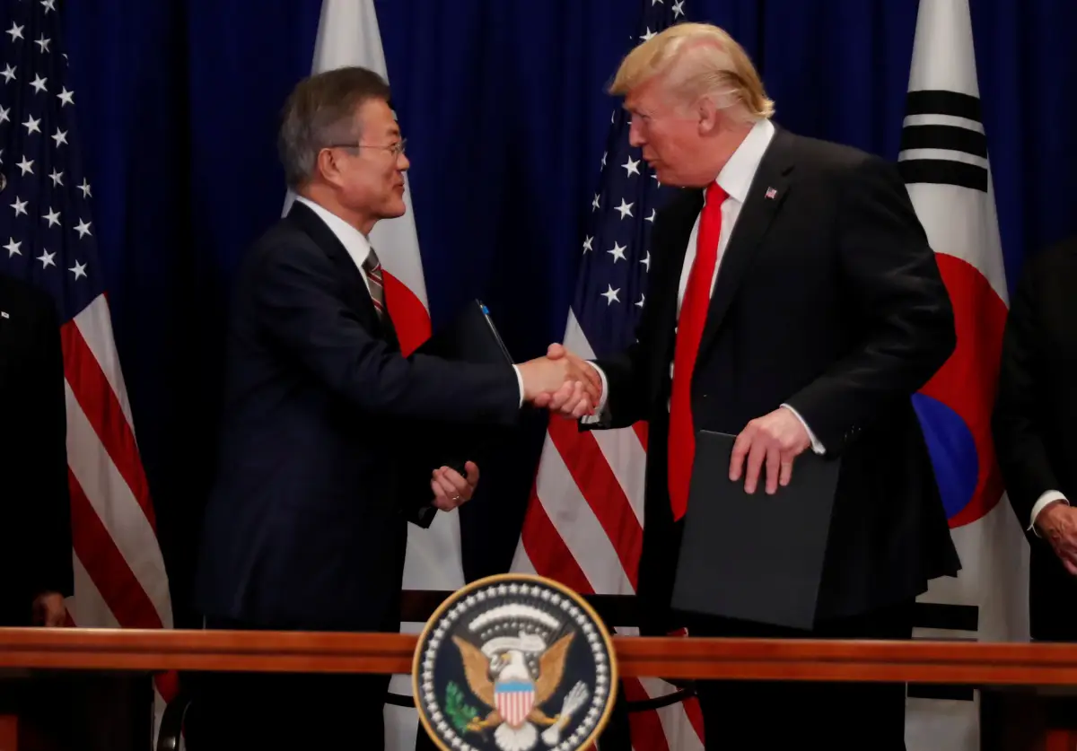 Donald Trump Moon Jae In acuerdo comercial Estados Unidos Corea del Sur