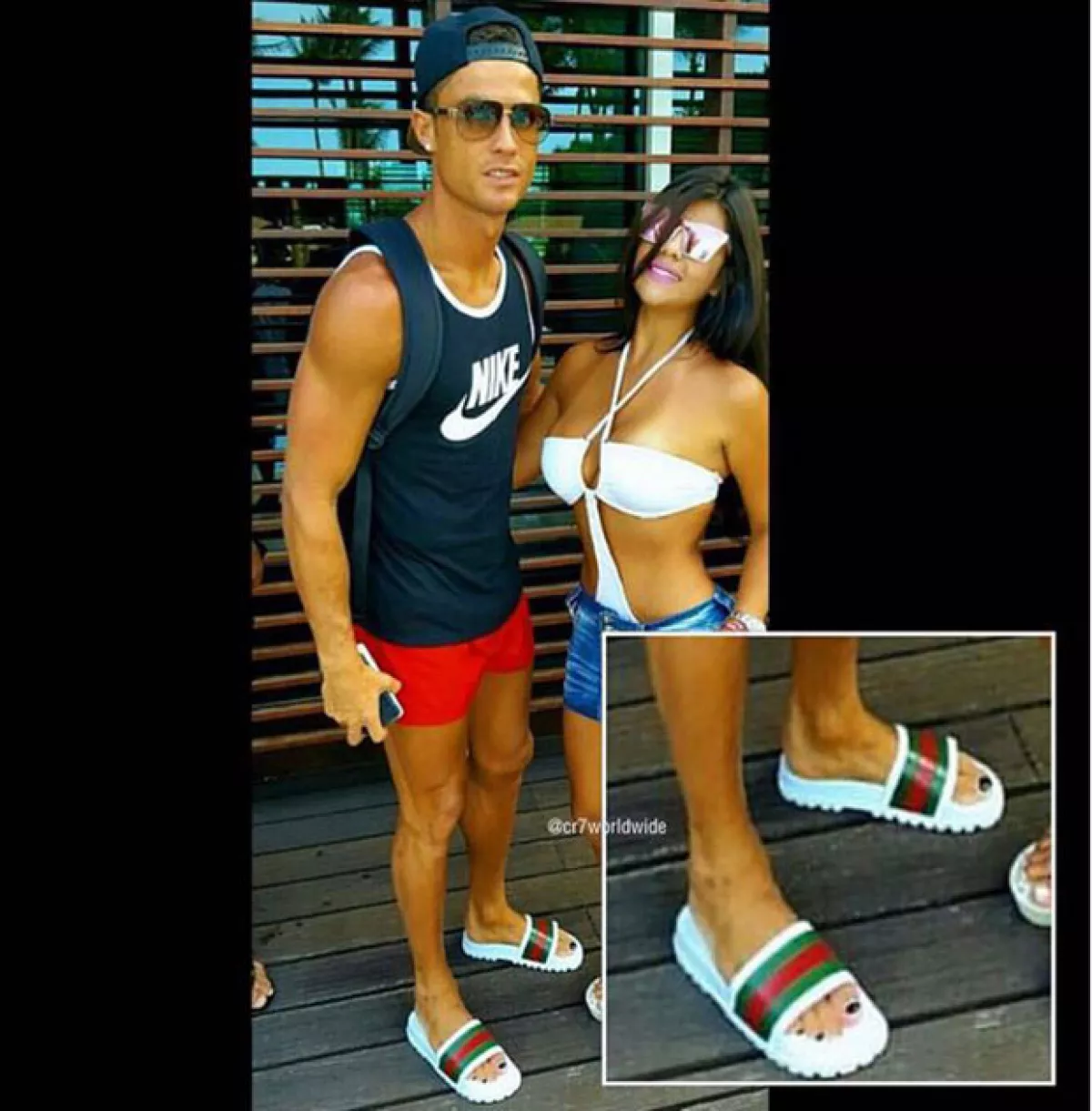 A través de las redes han circulado fotografías que dejan a la vista las uñas del futbolista.