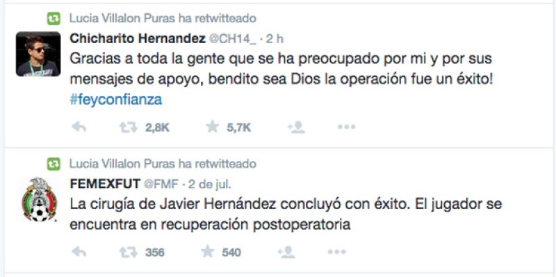 La pareja se ha demostrado mutuo apoyo a través de las redes sociales, estando siempre al pendiente el uno del otro.