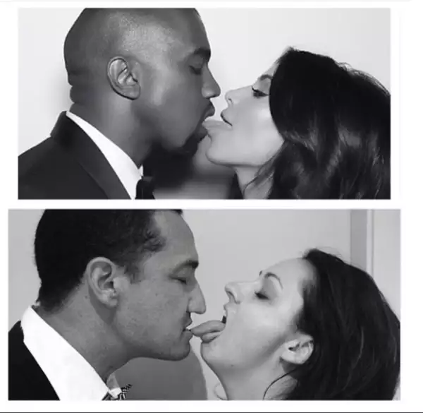 Kim Kardashian y Kanye West no podían faltar.