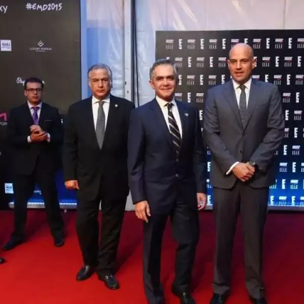 Miguel Torruco, Miguel Ángel Mancera y Manuel Rivera