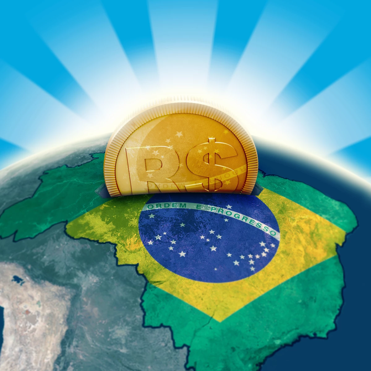 Brasil economía bandera