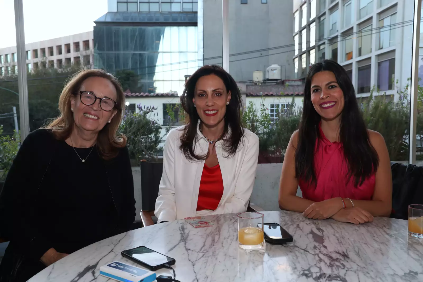 Busy Huerdo, Mariel Tamer y Claudia Ruiz 