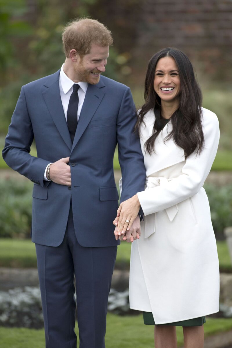La actriz Meghan Markle y el príncipe Harry