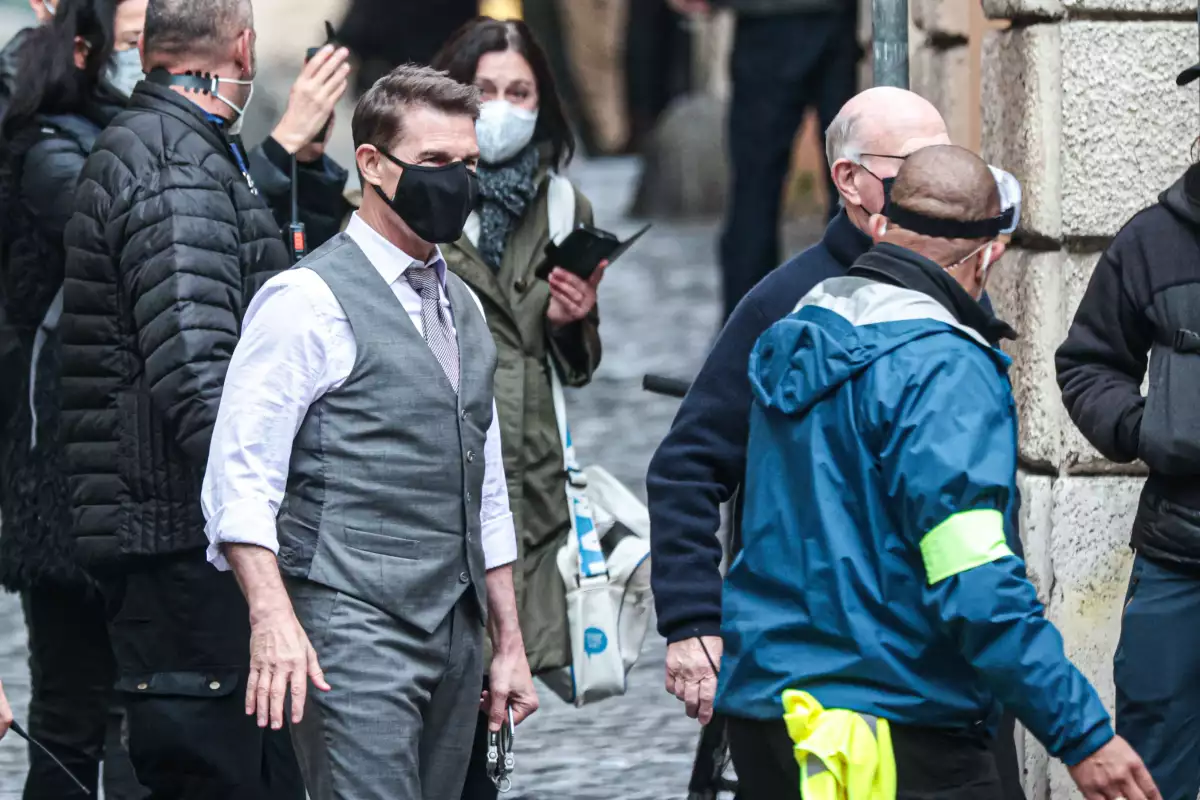 'Mission Impossible 7 - Libra' on set filming, Rome, Italy - 24 Nov 2020