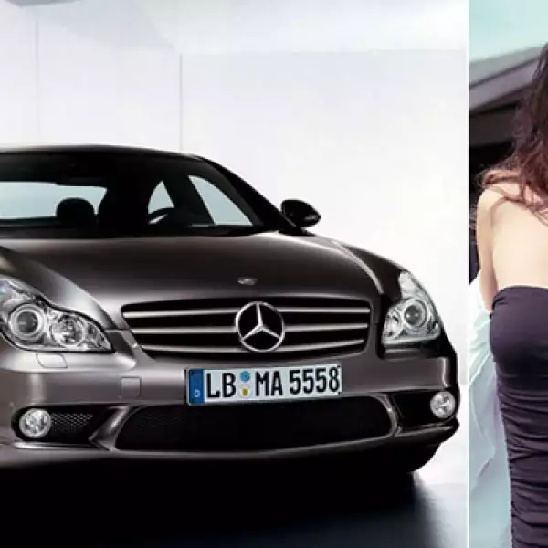 Otro de los vehículos que aparecen en el garaje de la modelo y actriz, es un Mercedes Benz CLS 55 AMG.