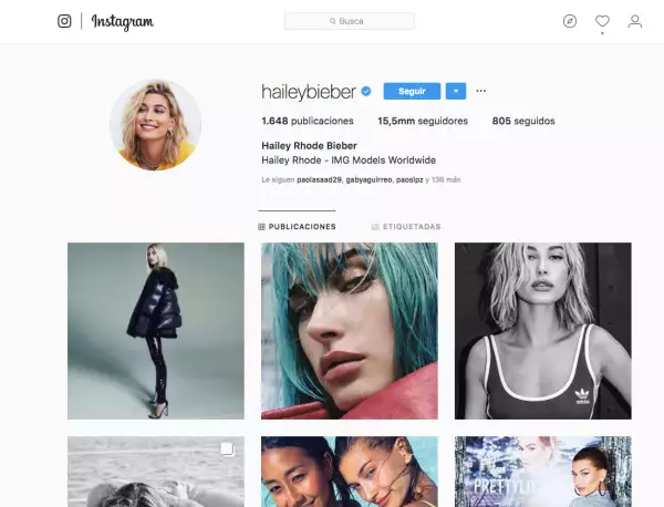 Hailey Baldwin usa su nombre de casada en redes