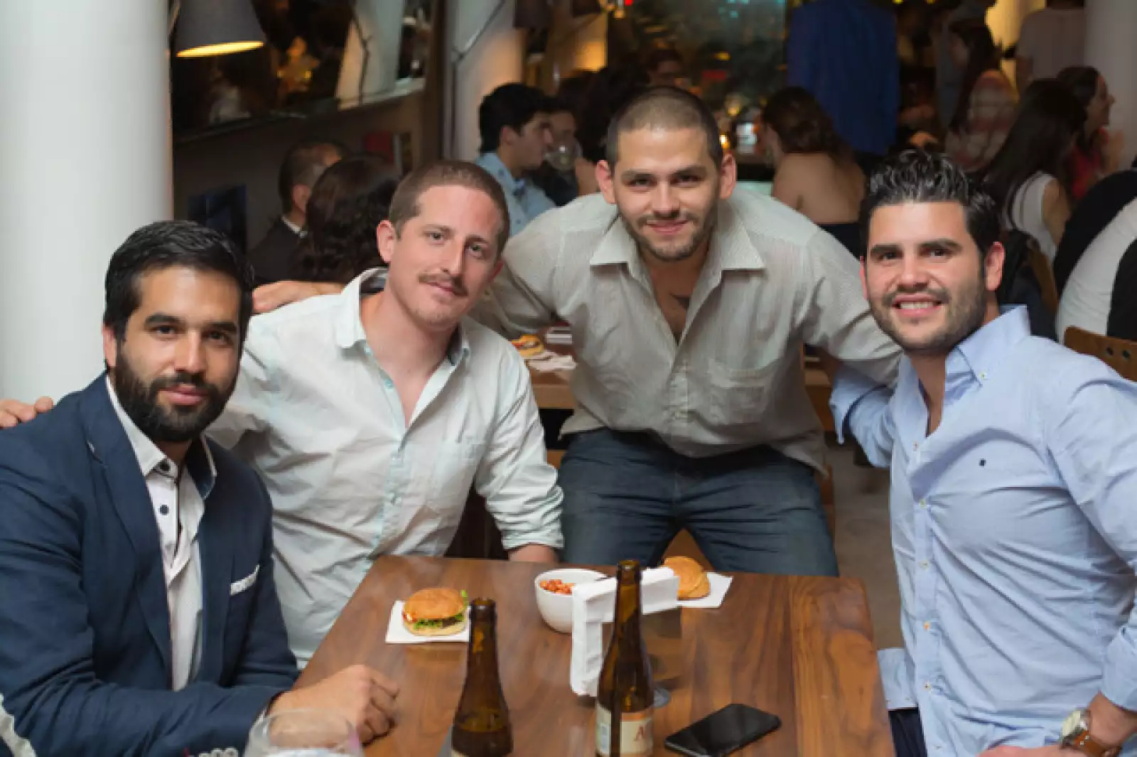 Francisco Muñoz, Daniel Carranza, Humberto Morales y Miguel Ángel Peralta