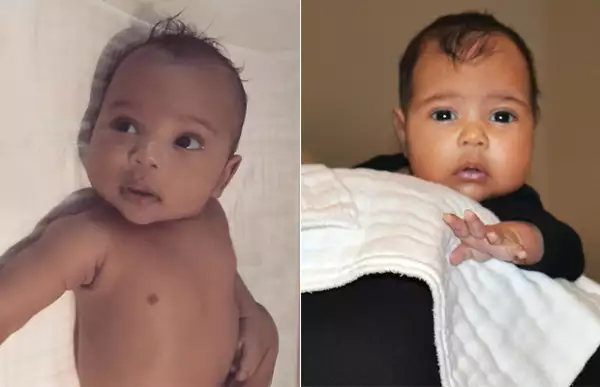 Saint y North, los dos hijos de Kim Kardashian y Kanye West.