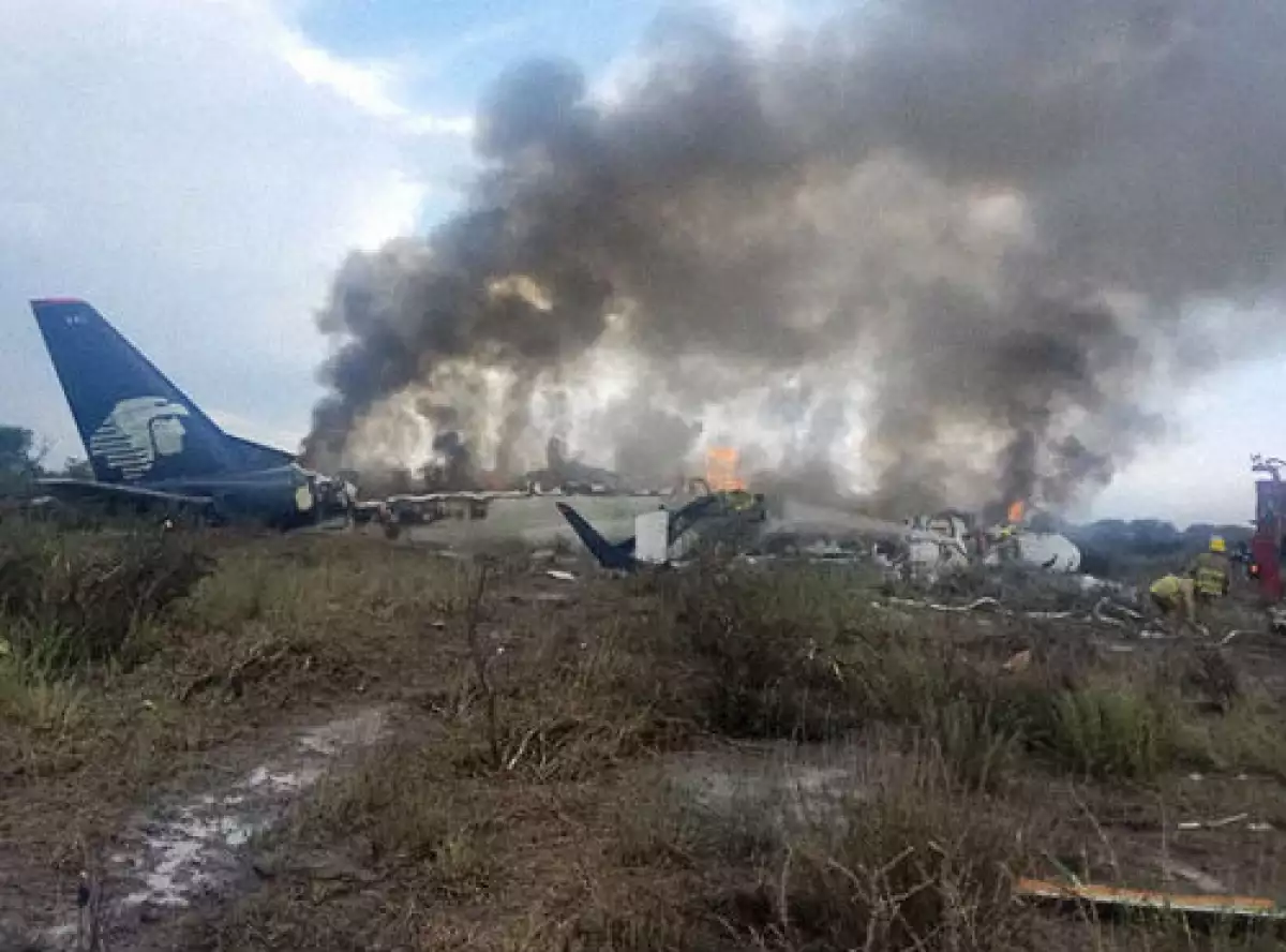 Accidente de avi�n de Aerom�xico en Durango