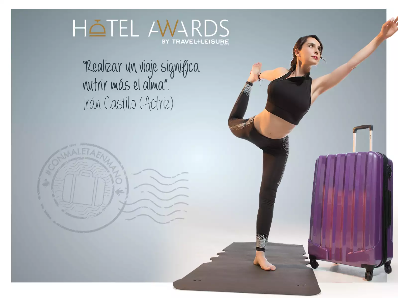 Irán Castillo, actriz. #ConMaletaEnMano