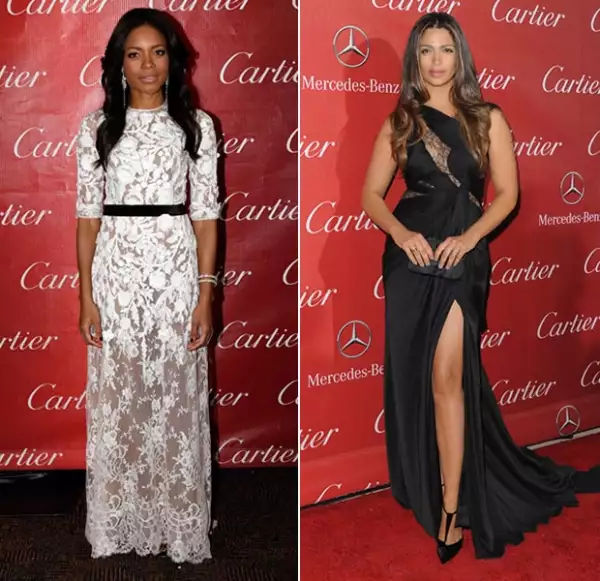 Dos looks que nos llamaron la atención fueron los de Naomie HArris y Amy Adams.