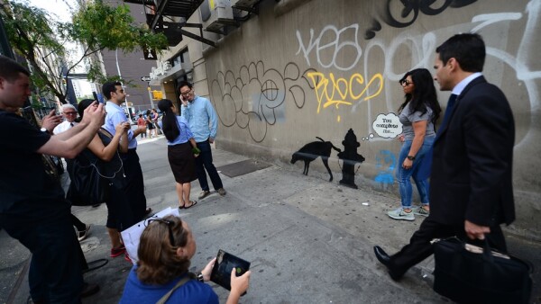 grafiti de banksy