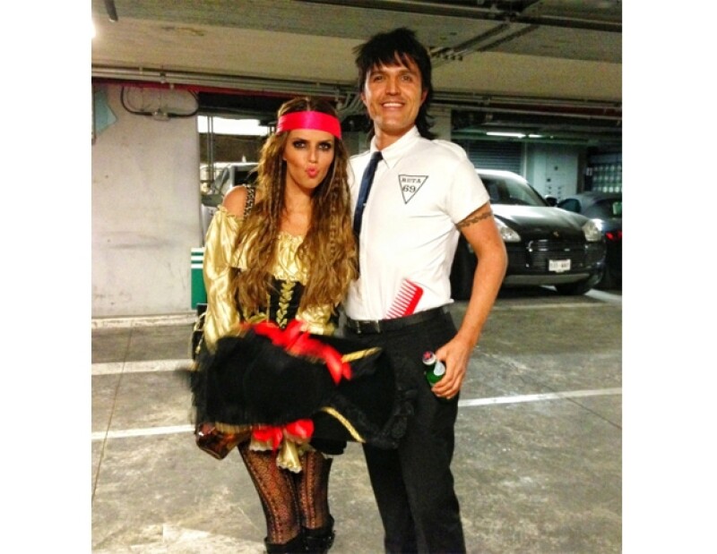 Claudia Álvarez se disfrazó de una linda pirata.